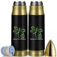 Mental Health Awarenes Bullet Tumbler Support Squad Green Ribbon