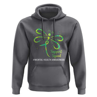 Mental Health Awarenes Hoodie Support Squad Green Ribbon