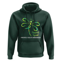 Mental Health Awarenes Hoodie Support Squad Green Ribbon