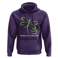 Mental Health Awarenes Hoodie Support Squad Green Ribbon