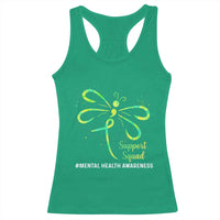 Mental Health Awarenes Racerback Tank Top Support Squad Green Ribbon