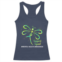 Mental Health Awarenes Racerback Tank Top Support Squad Green Ribbon