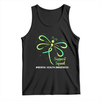 Mental Health Awarenes Tank Top Support Squad Green Ribbon