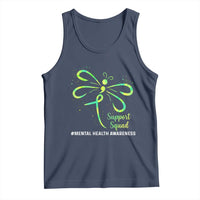 Mental Health Awarenes Tank Top Support Squad Green Ribbon