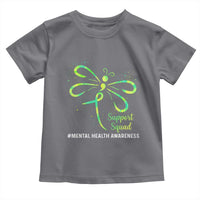 Mental Health Awarenes Toddler T Shirt Support Squad Green Ribbon