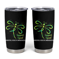 Mental Health Awarenes Tumbler Cup Support Squad Green Ribbon