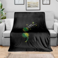 Mental Health Awarenes Throw Blanket Semicolon Dandelion You Matter