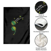 Mental Health Awarenes Garden Flag Semicolon Dandelion You Matter