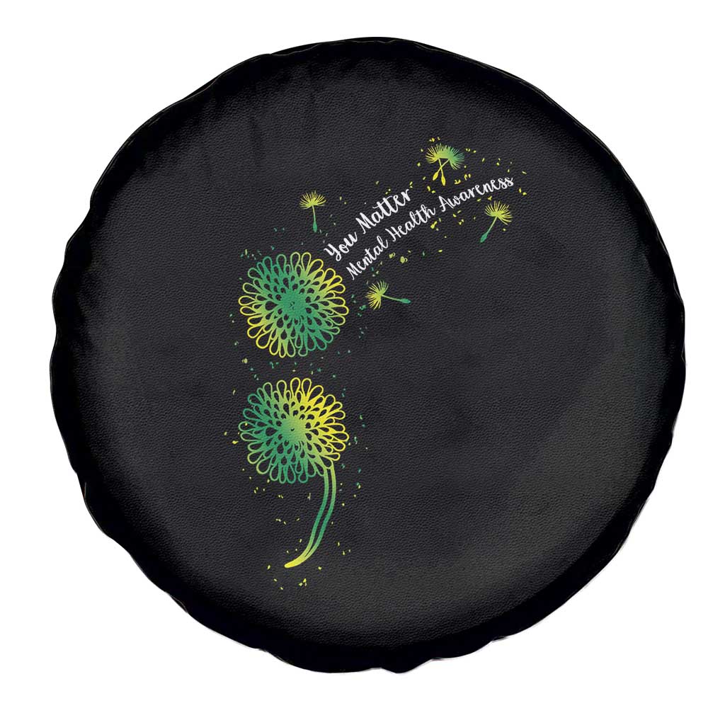 Mental Health Awarenes Spare Tire Cover Semicolon Dandelion You Matter