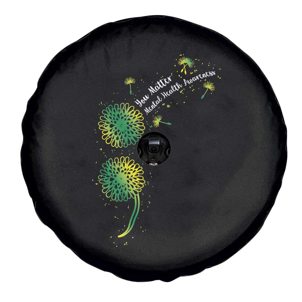 Mental Health Awarenes Spare Tire Cover Semicolon Dandelion You Matter