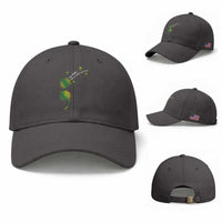 Mental Health Awarenes Baseball Cap Semicolon Dandelion You Matter