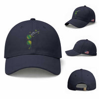 Mental Health Awarenes Baseball Cap Semicolon Dandelion You Matter