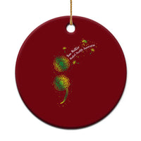 Mental Health Awarenes Ceramic Ornament Semicolon Dandelion You Matter