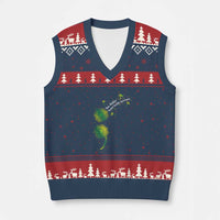 Mental Health Awarenes V-Neck Knit Sweater Vest Semicolon Dandelion You Matter