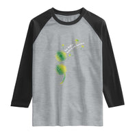 Mental Health Awarenes Raglan Shirt Semicolon Dandelion You Matter