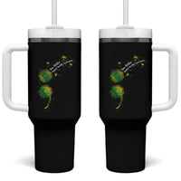 Mental Health Awarenes Tumbler With Handle Semicolon Dandelion You Matter