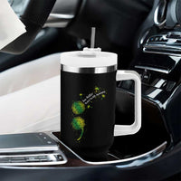 Mental Health Awarenes Tumbler With Handle Semicolon Dandelion You Matter
