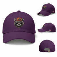 Cool Dad Baseball Cap Raccoon Daddy Father's Day Gift