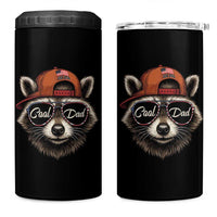 Cool Dad 4 in 1 Can Cooler Tumbler Raccoon Daddy Father's Day Gift
