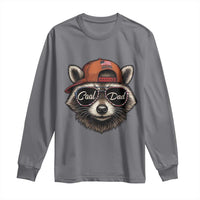 Cool Dad Long Sleeve Shirt Raccoon Daddy Father's Day Gift