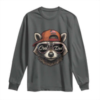 Cool Dad Long Sleeve Shirt Raccoon Daddy Father's Day Gift