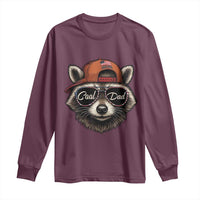 Cool Dad Long Sleeve Shirt Raccoon Daddy Father's Day Gift