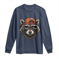 Cool Dad Long Sleeve Shirt Raccoon Daddy Father's Day Gift