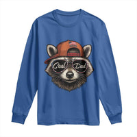 Cool Dad Long Sleeve Shirt Raccoon Daddy Father's Day Gift