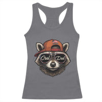 Cool Dad Racerback Tank Top Raccoon Daddy Father's Day Gift
