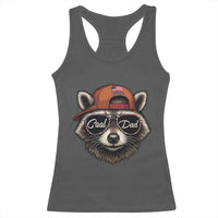 Cool Dad Racerback Tank Top Raccoon Daddy Father's Day Gift