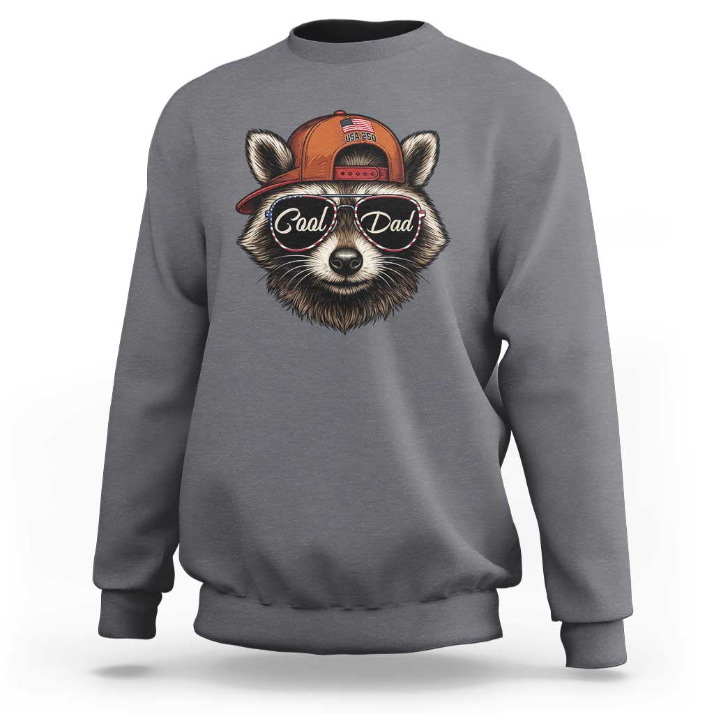 Cool Dad Sweatshirt Raccoon Daddy Father's Day Gift