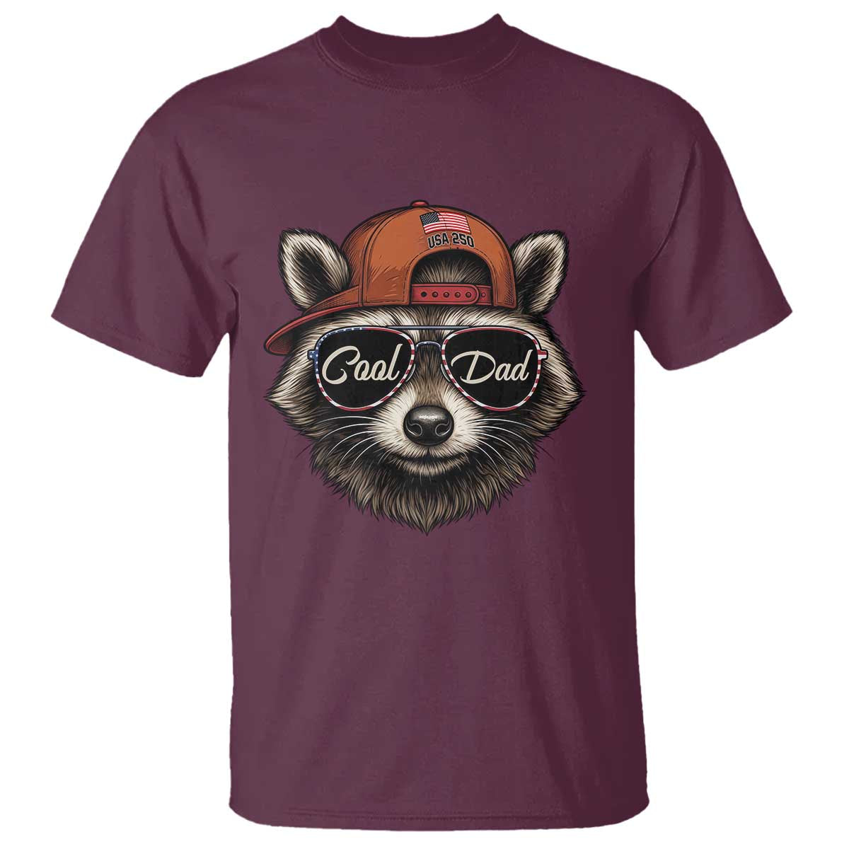Cool Dad T Shirt Raccoon Daddy Father's Day Gift