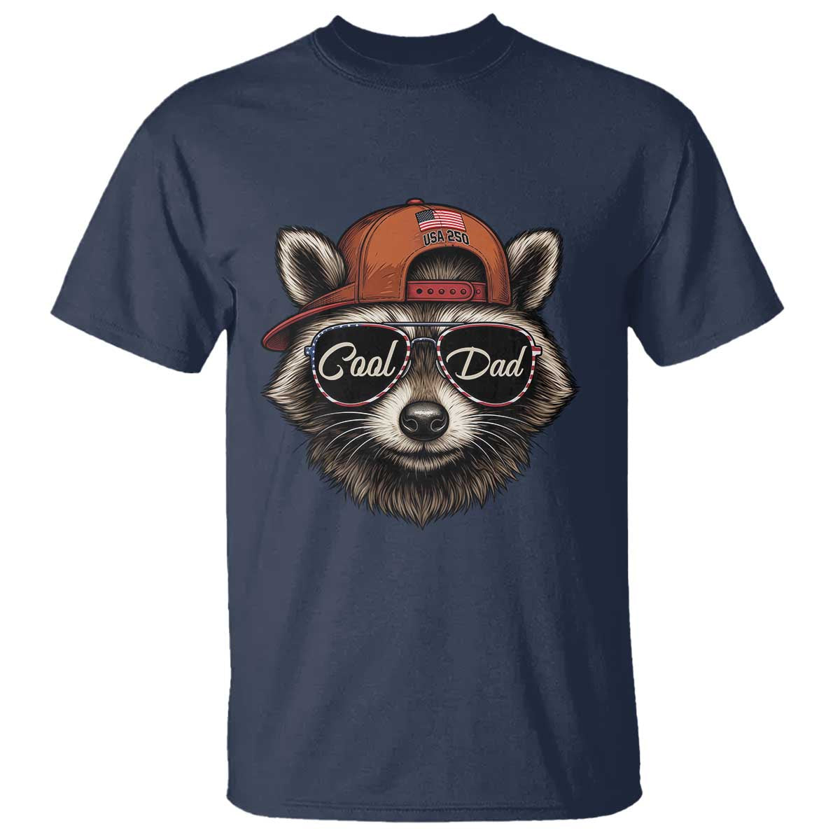 Cool Dad T Shirt Raccoon Daddy Father's Day Gift