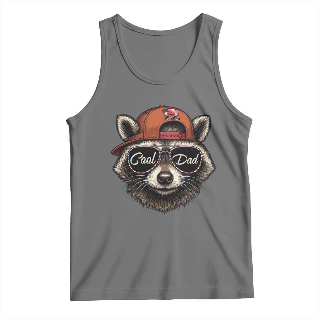 Cool Dad Tank Top Raccoon Daddy Father's Day Gift