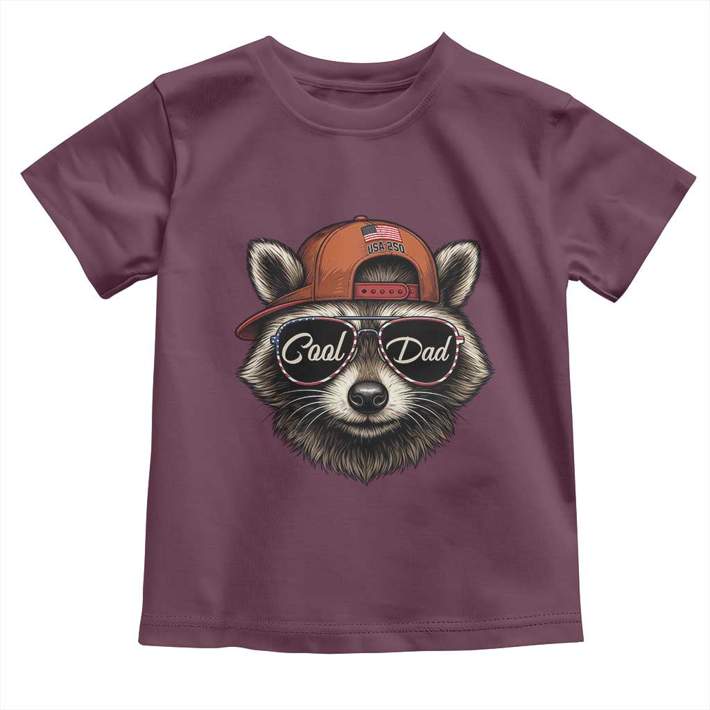 Cool Dad Toddler T Shirt Raccoon Daddy Father's Day Gift