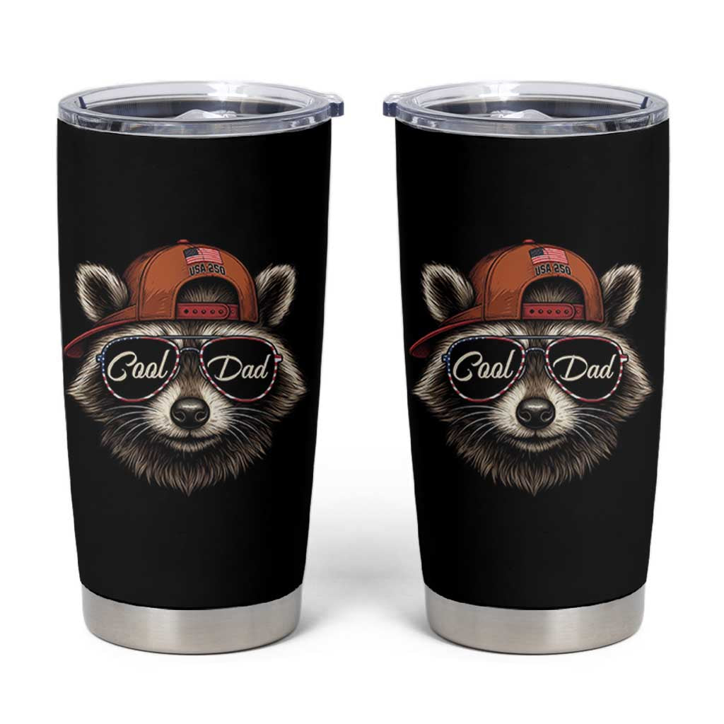 Cool Dad Tumbler Cup Raccoon Daddy Father's Day Gift