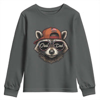 Cool Dad Youth Sweatshirt Raccoon Daddy Father's Day Gift