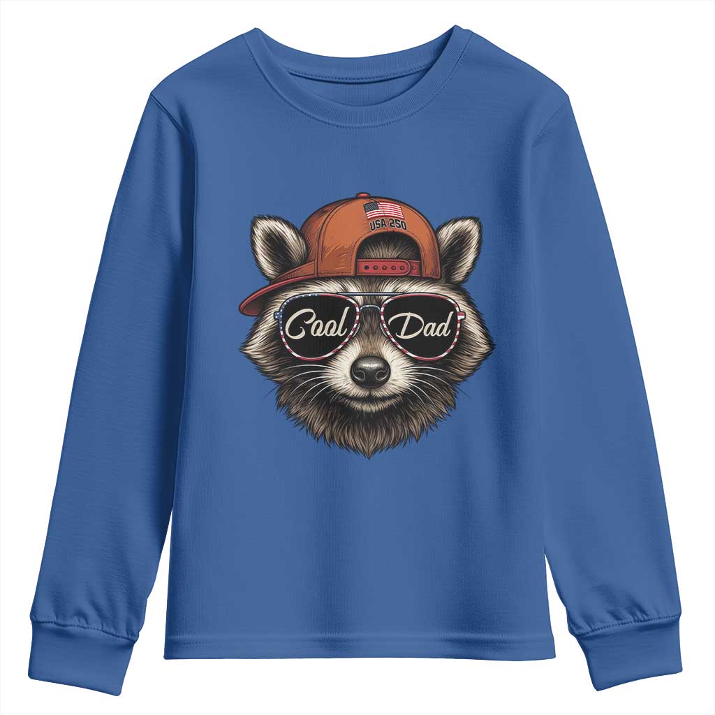 Cool Dad Youth Sweatshirt Raccoon Daddy Father's Day Gift