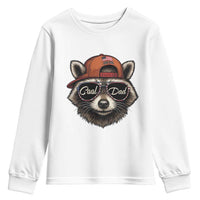 Cool Dad Youth Sweatshirt Raccoon Daddy Father's Day Gift