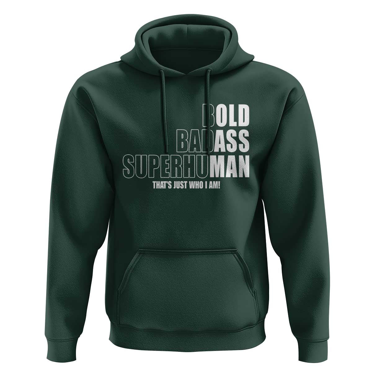 Bold Badass Superhuman Old Ass Man Hoodie Funny Grandpa Dad Motivational Quote