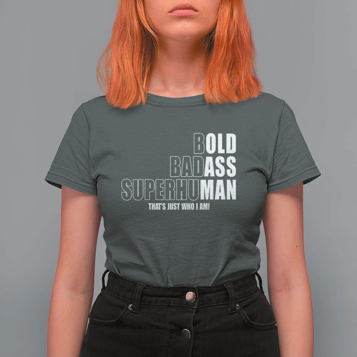 Bold Badass Superhuman Old Ass Man T Shirt For Women Funny Grandpa Dad Motivational Quote