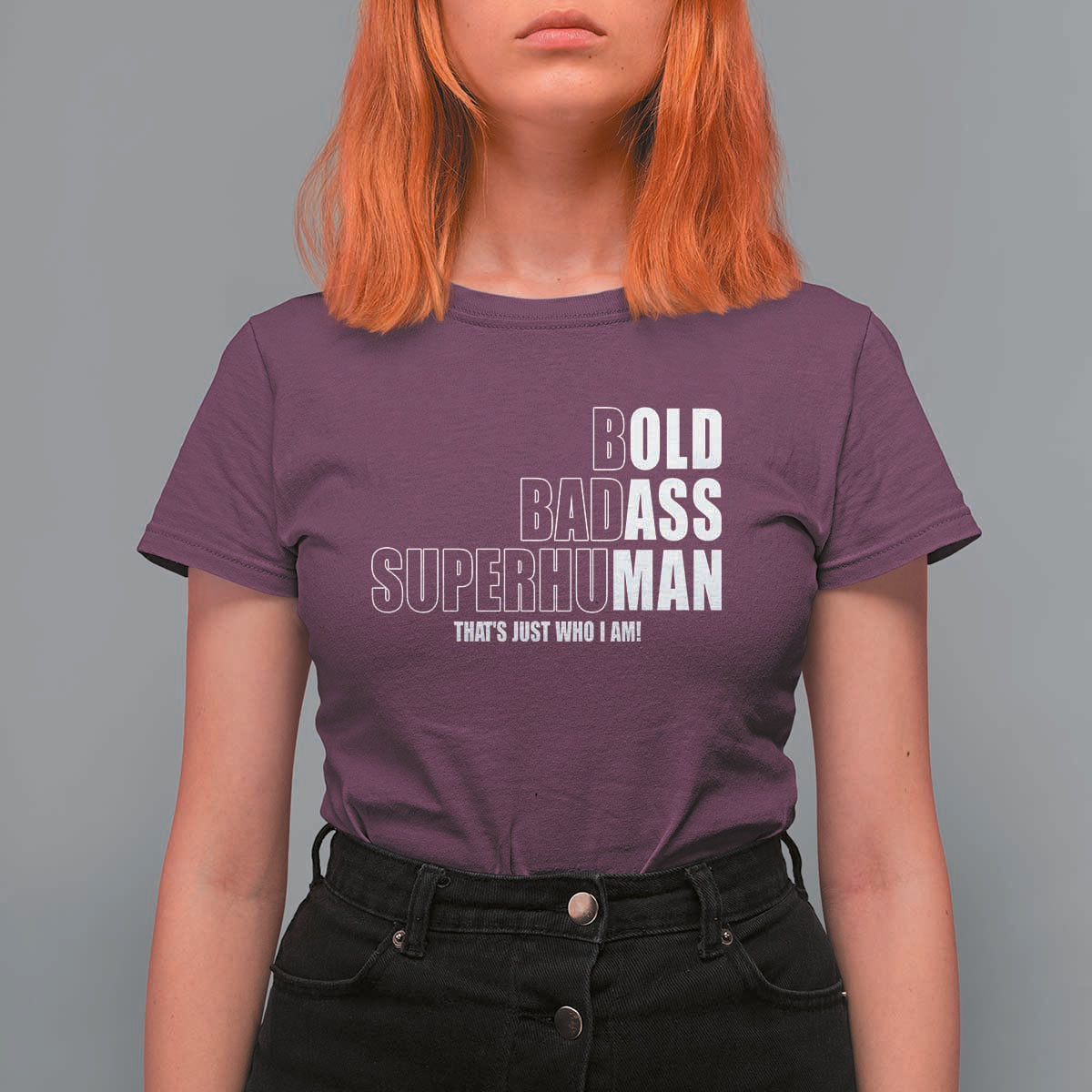 Bold Badass Superhuman Old Ass Man T Shirt For Women Funny Grandpa Dad Motivational Quote
