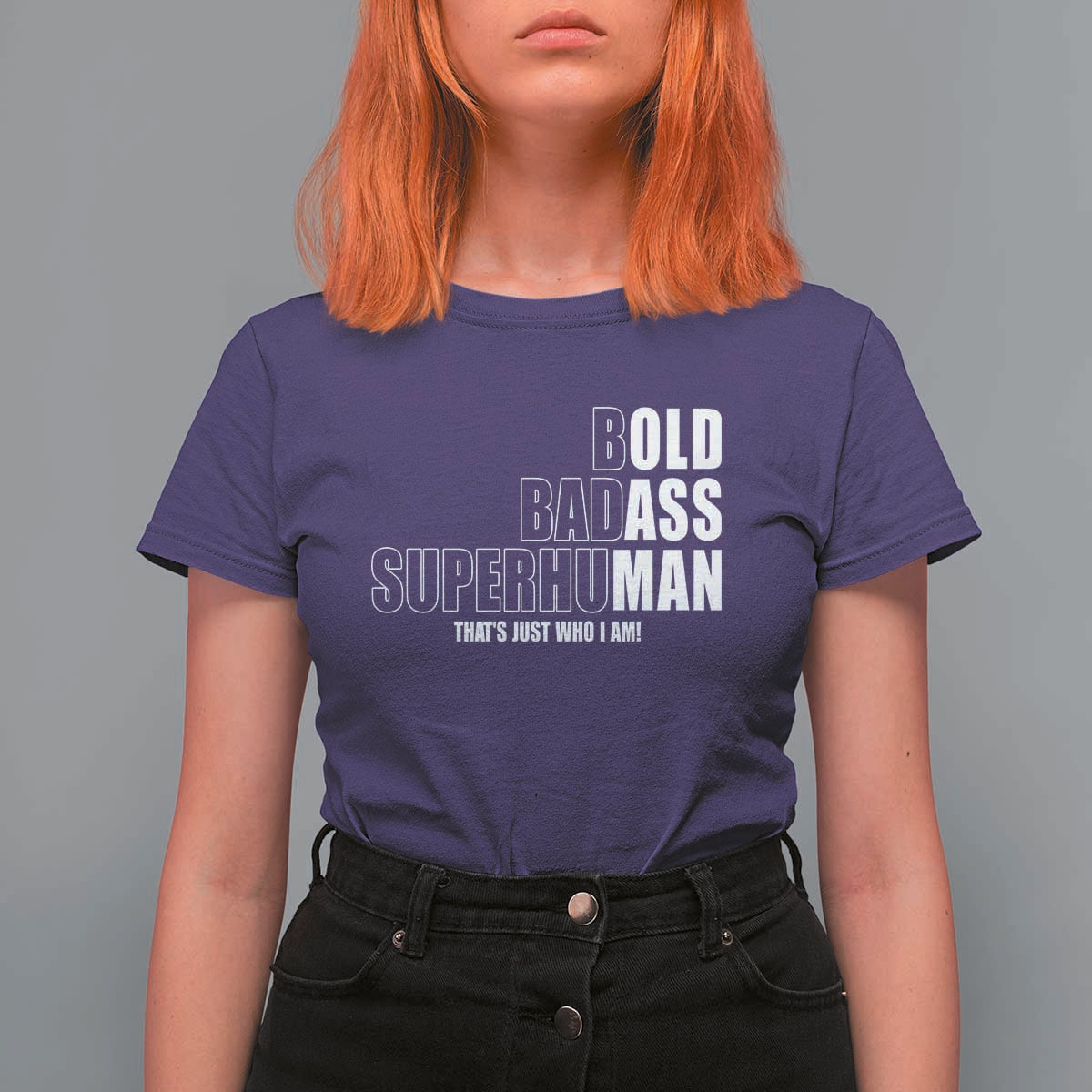 Bold Badass Superhuman Old Ass Man T Shirt For Women Funny Grandpa Dad Motivational Quote