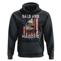 Bald and Majestic Bald Eagle 4th of July Hoodie Funny Dad Husband Grandpa Joke