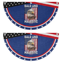 Bald and Majestic Bald Eagle 4th of July Patriotic Fan Flag Funny Dad Husband Grandpa Joke