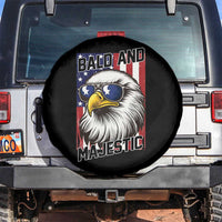 Bald and Majestic Spare Tire Cover Patriotic Bald Eagle 4th Of July