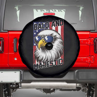 Bald and Majestic Spare Tire Cover Patriotic Bald Eagle 4th Of July