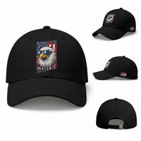 Bald and Majestic Baseball Cap Patriotic Bald Eagle 4th Of July