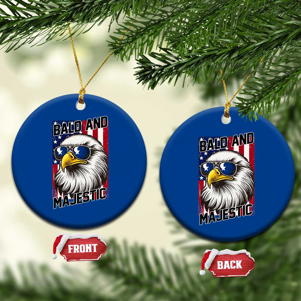 Bald and Majestic Ceramic Ornament Patriotic Bald Eagle 4th Of July