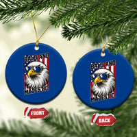 Bald and Majestic Ceramic Ornament Patriotic Bald Eagle 4th Of July